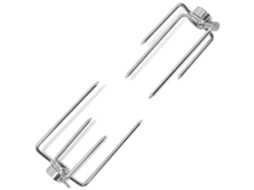 Vidaxl Espetos De Churrasqueira Bbq 2 Pcs Aço