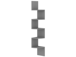 Wall Corner Shelf, Wall Corner Shelves Vidaxl Cinzeto Madeira Processada (n/a)