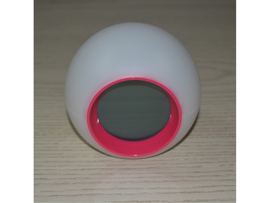 Relógio de Cabeceira com Troca de Sete Cores, Som Natural e Despertador Eletrônico Rosa Vermelho para Dormitório STELASPLEN