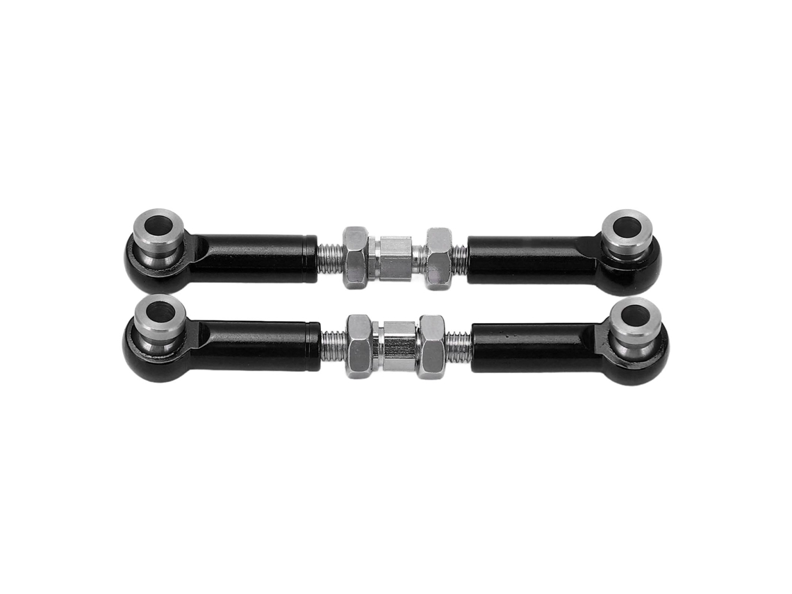 2pcs Viga De Direção Rc De Liga De Alumínio Para Carros Rc Mjx 14210 14209 16208 16209 1/14 Preto