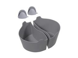2026 2 Forros Divisores de Silicona Reutilizables para Olla Lenta 6 8 Qt Con 2 Pinzas, Sustituto de Plástico