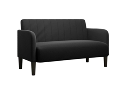 Vidaxl Sofá-luvas 109 Cm Veludo Preto