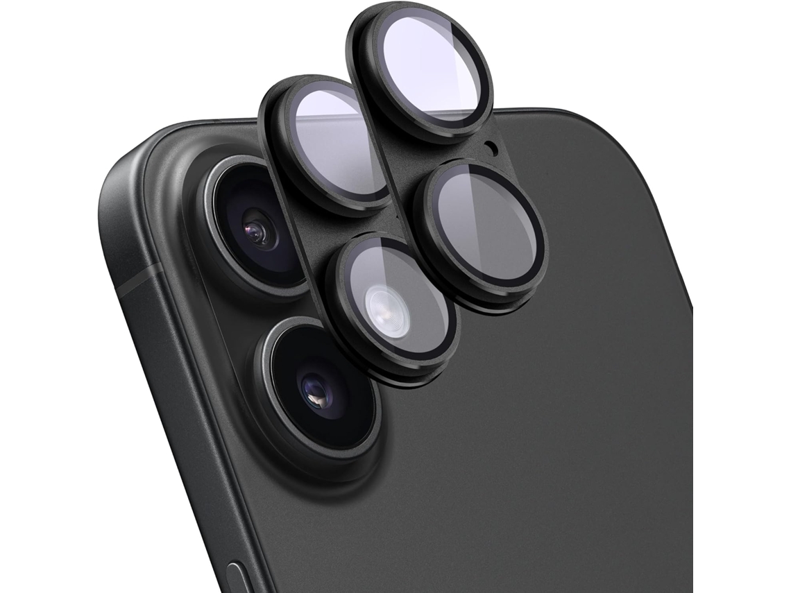 Película Yuysan Para Iphone16/16plus, Vidro Temperado + Liga（preto）
