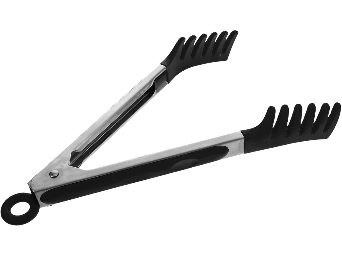 Pinça Antiaderente De Silicone Para Grelhar Com Cabo Aço Inoxidável, Multifuncional Para Churrascos Ao Ar Livre E