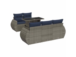 Garden Sofa Set, Garden Sofa Sets Vidaxl Cinzeto Rattan / Vime (n/a)