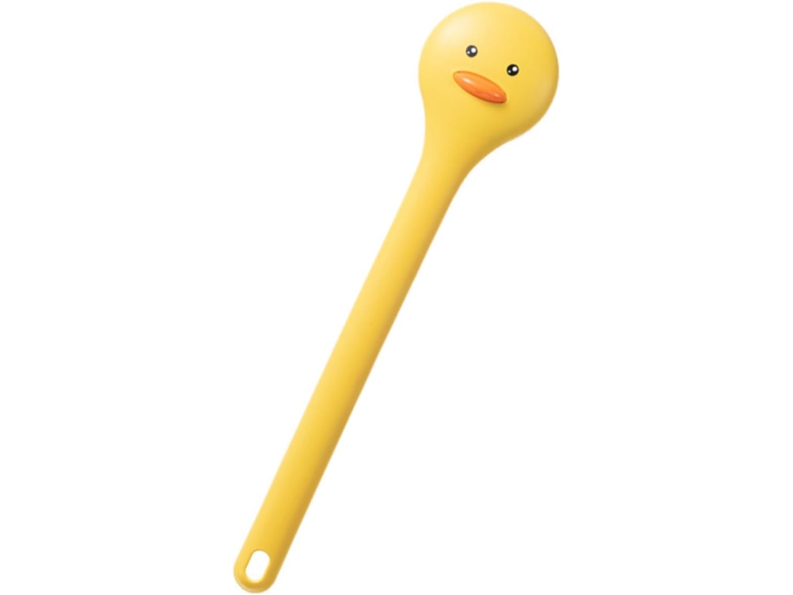 Escova De Banho Amarela Packove Com Cabo Longo Em Pp, Macia E Prática Para Peles Sensíveis, Design Com Gancho Fofo