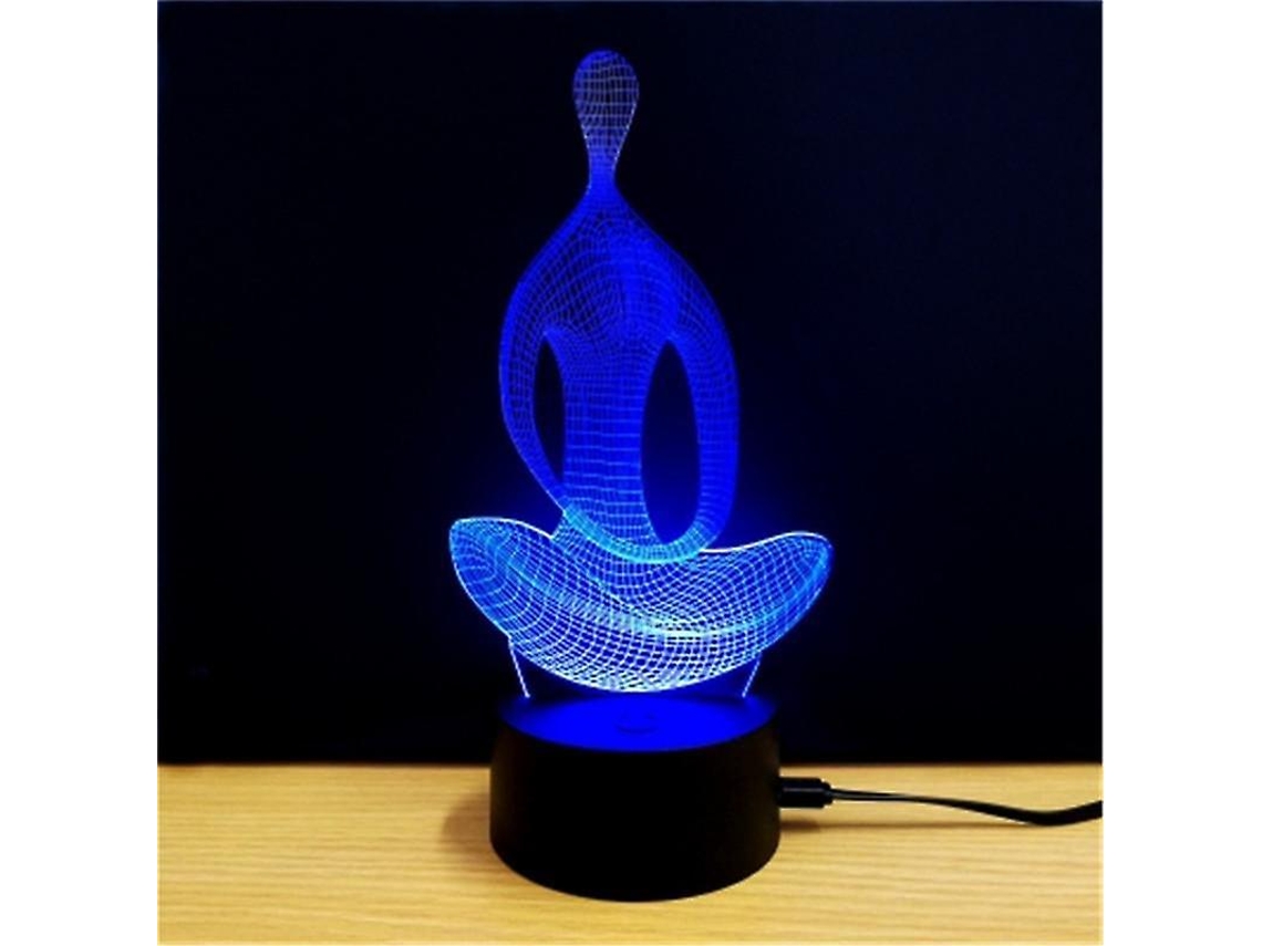Luminária Led 3d Criativa e Brilhante para Esportes, Recarregável, com Iluminação Rgb, Ideal para Presentear BRILVIBERA