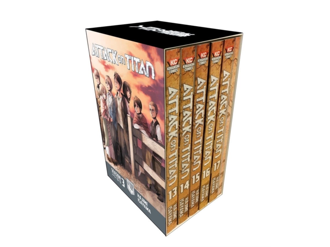 Livro Attack On Titan Season Three Box Set Vol 01 de Hajime Isayama (Inglês)