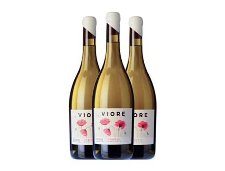Vinho branco BODEGAS RIOJANAS Viore Sobre Lías Verdejo Rueda (0.75 L - 3 Unidades)