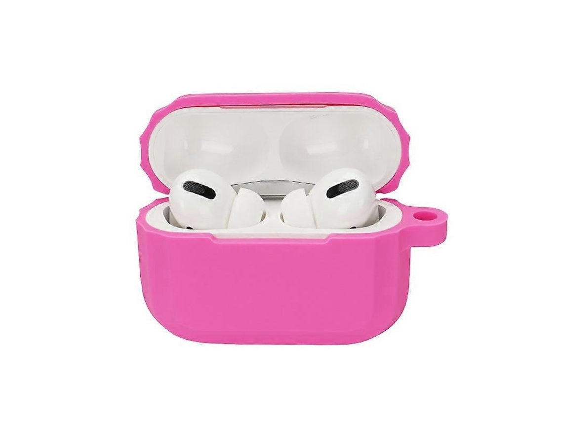 Capa De Silicone Macia Para Fones De Ouvido Bluetooth Airpods Pro (rosa Vermelha)