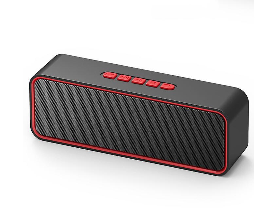 Alto Falante Bluetooth Portátil, Alto Falante Sem Fio Bluetooth 5.0 Com Baixo Hi Fi Estéreo 3d, Tempo De Reprodução 10h Yizhood (vermelho)