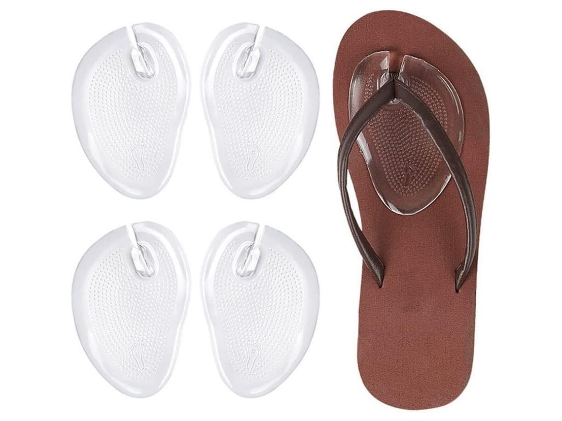 4pcs/2 Pares Protetores de Dedo para Chinelos Gel Resistente Ao Desgaste Tapete de Poste de Dedo