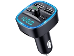 Transmissor Fm Bluetooth 5.0 Veicular, Usb, Mãos-livres, Mp3