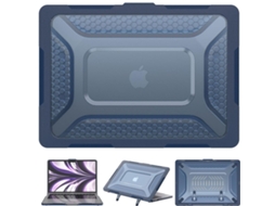 Capa Life Armor para Macbook Pro 16 M2 Azul ANTIIMPACTO!