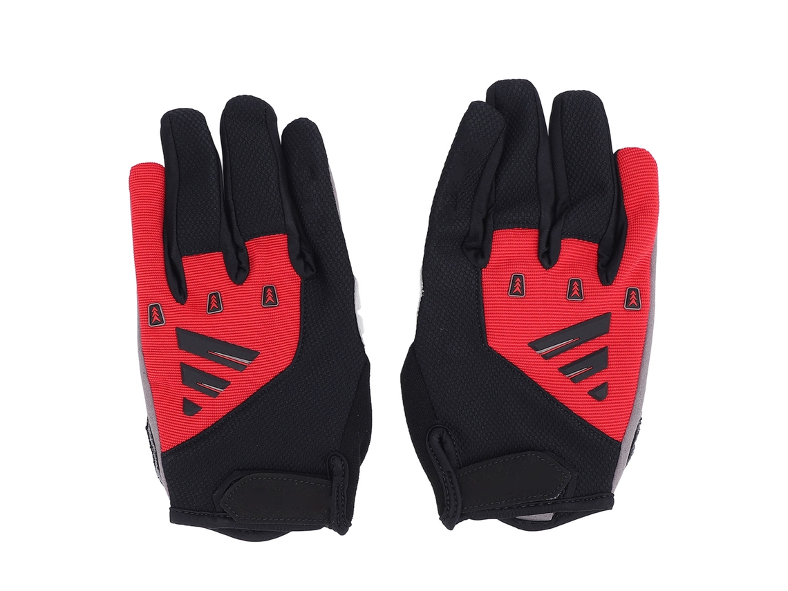 Luvas de Ciclismo Mali com Dedos Completos, Antiderrapantes, Touchscreen, Impacto, Tamanho L 9-9.5cm