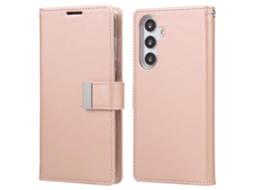 Capa De Couro Com Textura Crazy Horse Para Samsung Galaxy S25 5g Goospery Rich Diary