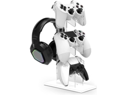 Organizador Genérico Para Controles – Headset De Acrílico Transparente Com Três Níveis