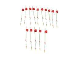 Top Tipps de Vara de Pesca de Gelo Mini Portátil 15pcs