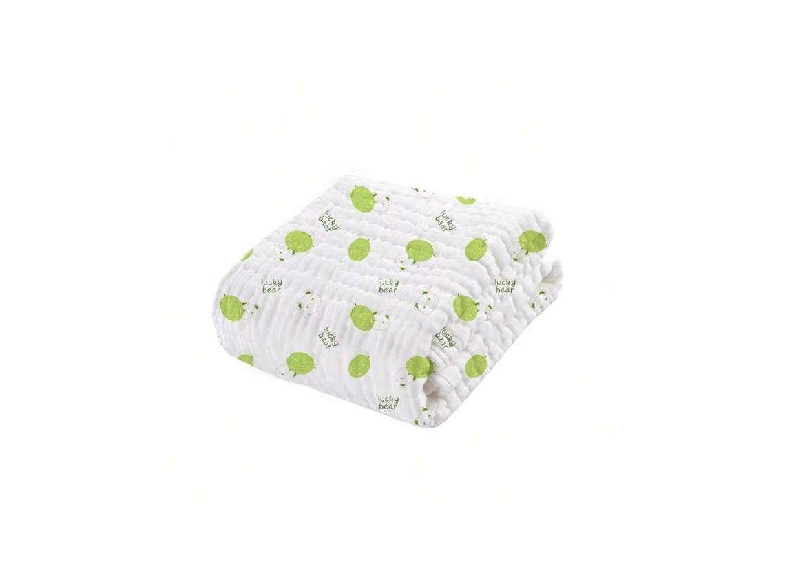 Toalha De Banho Para Bebê De Gaze 6 Camadas, Ultra Macia E Absorvente, Recém-nascido, 94x94cm