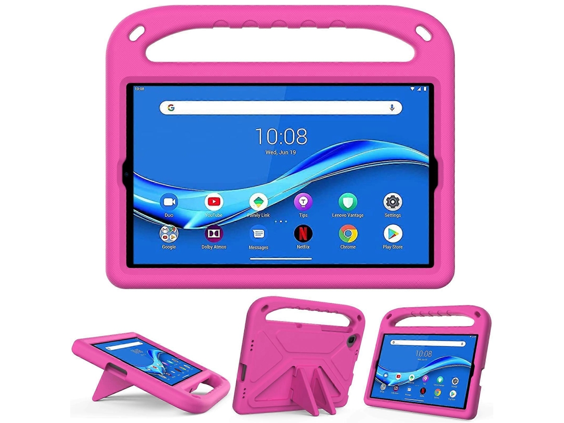Capa Protetora Portátil Em Eva Resistente A Impactos Com Alça Para Lenovo Tab M10 Fhd Plus Tb-x606f / Tb-x606m E Suporte Triangular.