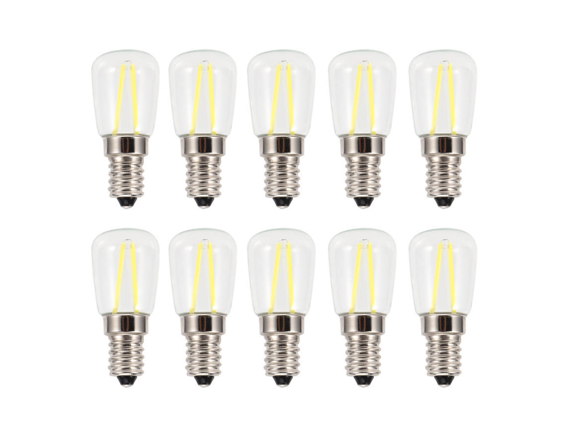 2026 10 Peças de Lâmpadas Led E14 Filamento Longo Mini Alto Brilho 1.5w Ac230v