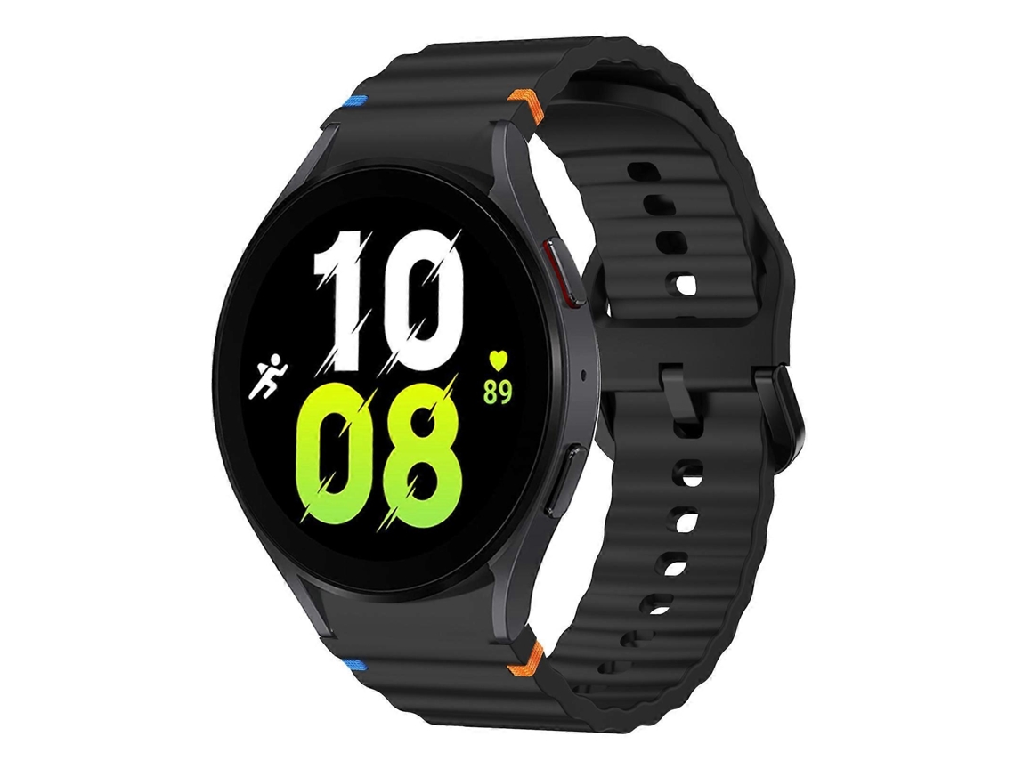 Pulseira De Silicone Com Costura Em Padrão De Ondas