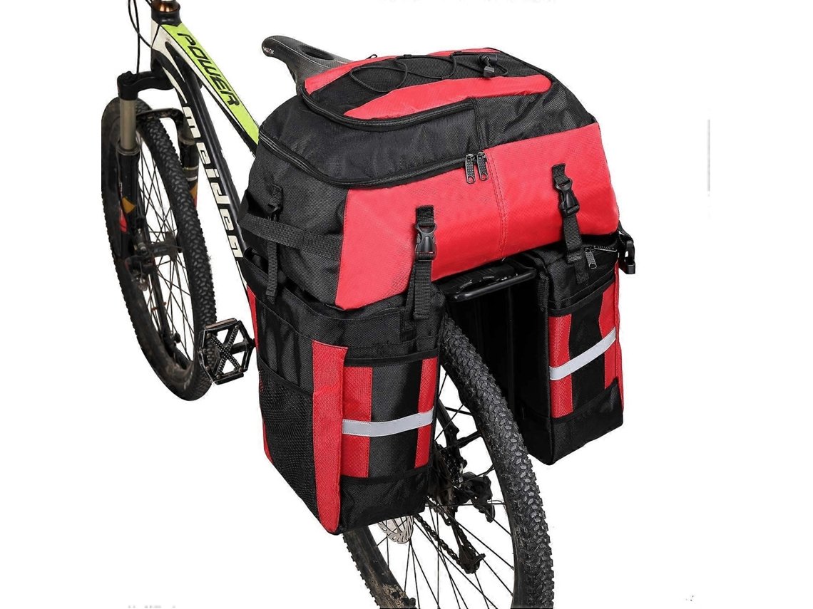 Lurelia Bolsa Traseira De Bicicleta 3 Em 1 À Prova D'água Bolsas Para Bicicleta Porta Pacotes Bolsa Com Capa De Chuva