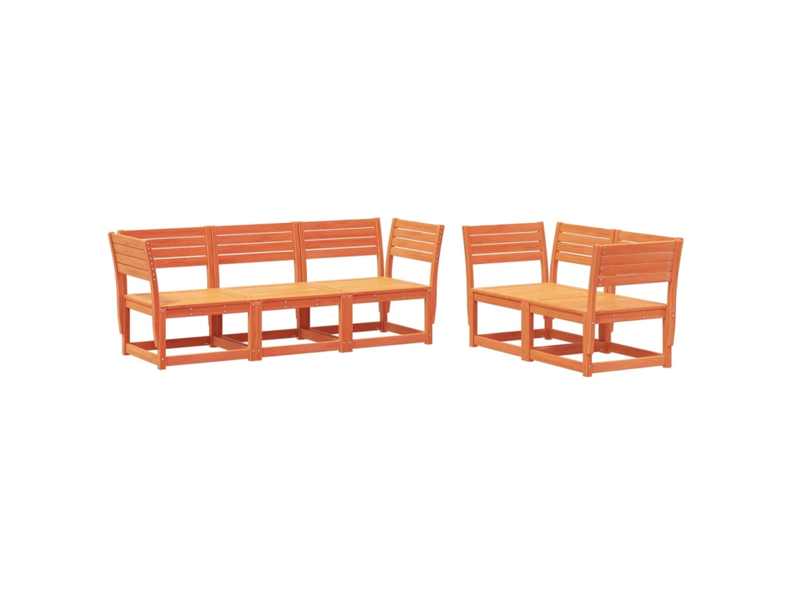 Garden Sofa Set, Garden Sofa Sets Vidaxl Marrom Madeira De Pinho (n/a)