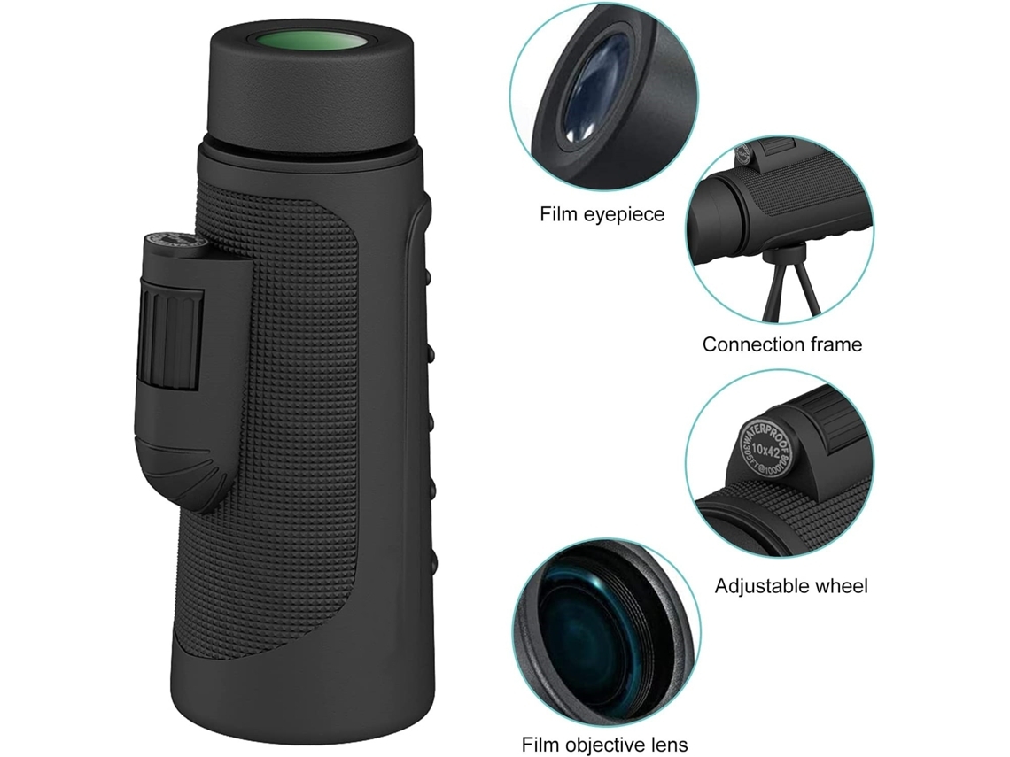 Binóculos ENZONS para Crianças 8X21 Presente de Infantis Compactos para Observação de Pássaros Caminhadas Camping Viagens Verd-Verde