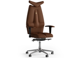 Cadeira de Escritório Ergonómica KULIK Jet Stitching PU Couro (Castanho -130x50x50cm)