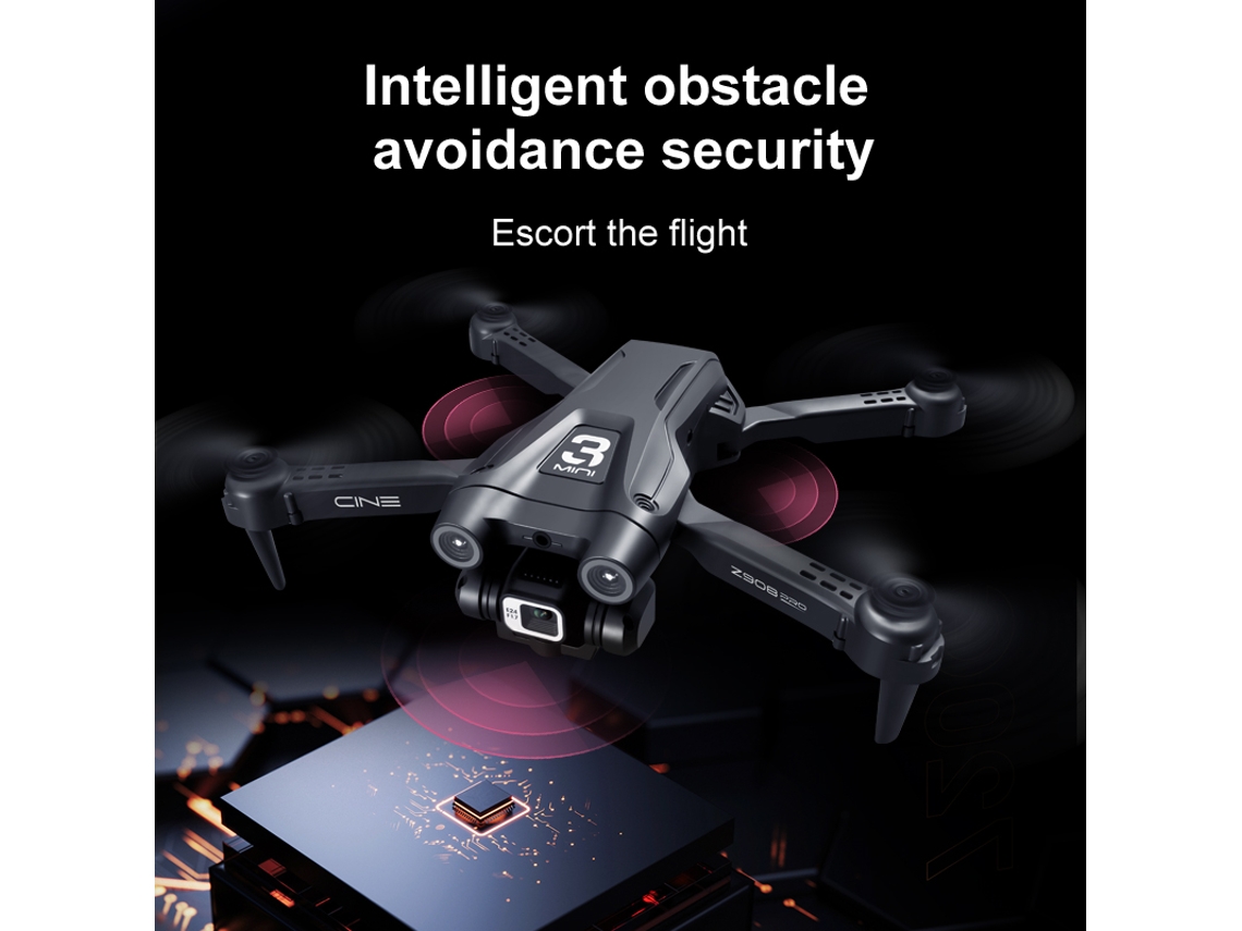 Z908Pro Mini Drone4K Duração Da Bateria18 Min Cinza