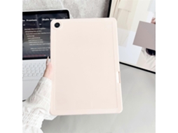 Capa de TPU de cor sólida para Samsung Galaxy Tab A9 com porta-lápis, rosa Hengrongshen