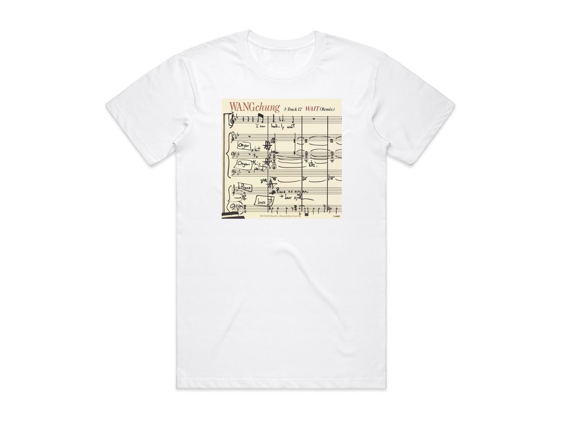 Wang Chung Wait Remix Album Cover T-shirt White Rockinstone Size-l