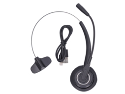 Fone De Ouvido Usb Mono Bluetooth Com Cancelamento De Ruído E Microfone Ajustável Para Atendimento Ao Cliente