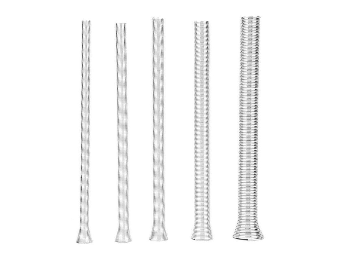 Tubo Resorte Acero Super Elástico - 5 Piezas 20cm Flexibles Para Tubos De Cobre Aluminio Acero Inoxidable 1/4 A 5/8