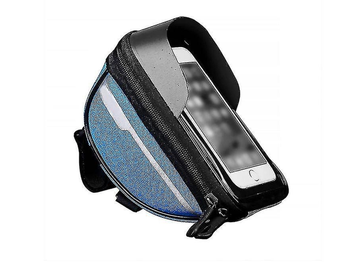 Lurelia Bolsa De Bicicleta Para Telemóvel Impermeável, Suporte Telemóvel, Grande Capacidade, Cor Azul, Instalação Fácil, 7 Polegadas