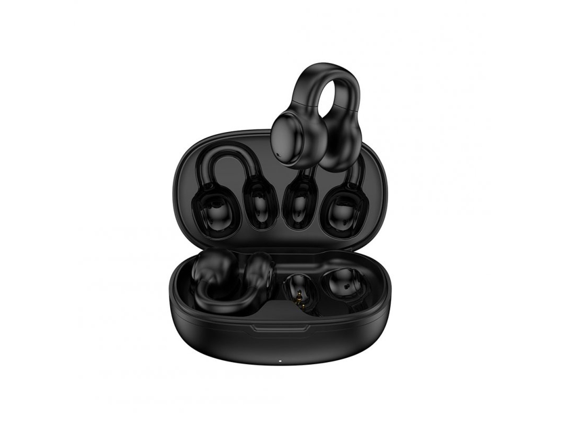 Auriculares Bluetooth True Wireless 1 Par M30 Ear-Clip 5.3 In-Ear Redução de Ruído Condução Óssea Preto