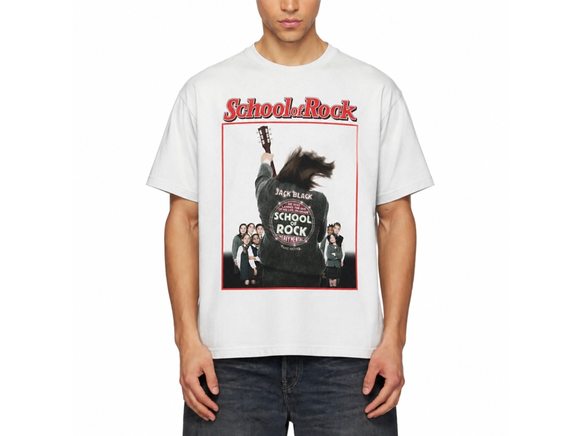 Rockinstone School Of Rock School Of Rock White T-shirt Size:s