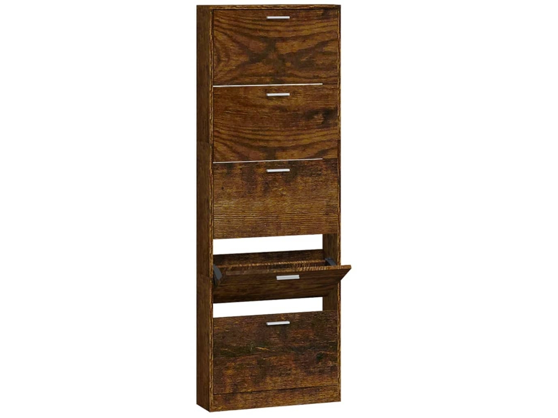 Shoe Cabinet, Shoe Cabinets Vidaxl Marrom Madeira Processada (n/a)