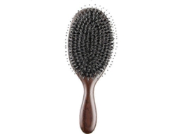 Escova De Cabelo De Sândalo Natural Com Pente Fino Antiestático, Cerdas De Javali, Verde Jinyubo Store