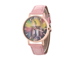 Reloj De Cuarzo Elegante Casual Pareja Unisex Moda Regalo (rosa)
