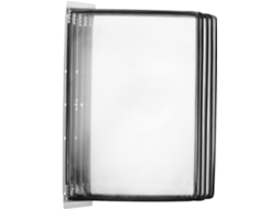 Suporte de Parede para Documentos Amosfun, em Plástico Preto, com Capacidade 5 Páginas A4. Ideal Escritórios,