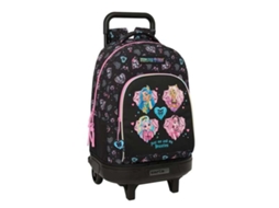 Mochila Escolar Monster High Preta 33 X 45 X 22 Cm