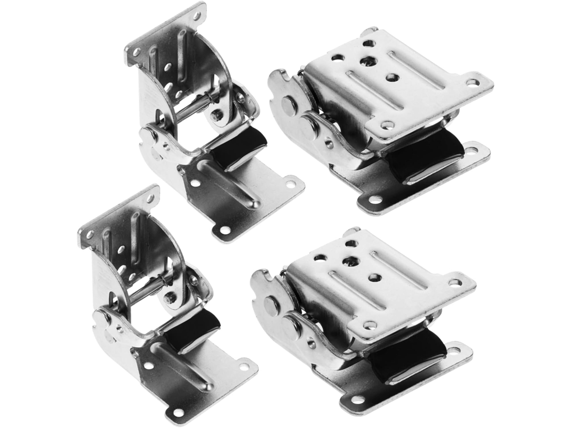 Conjunto De 4 Dobradiças Articuladas Com Ângulo Inclinação, Ocultas