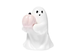 Enfeite de Fantasma do Mali com Abóbora, Pequena Escultura Decorativa Assustadora para o Halloween e para Casa