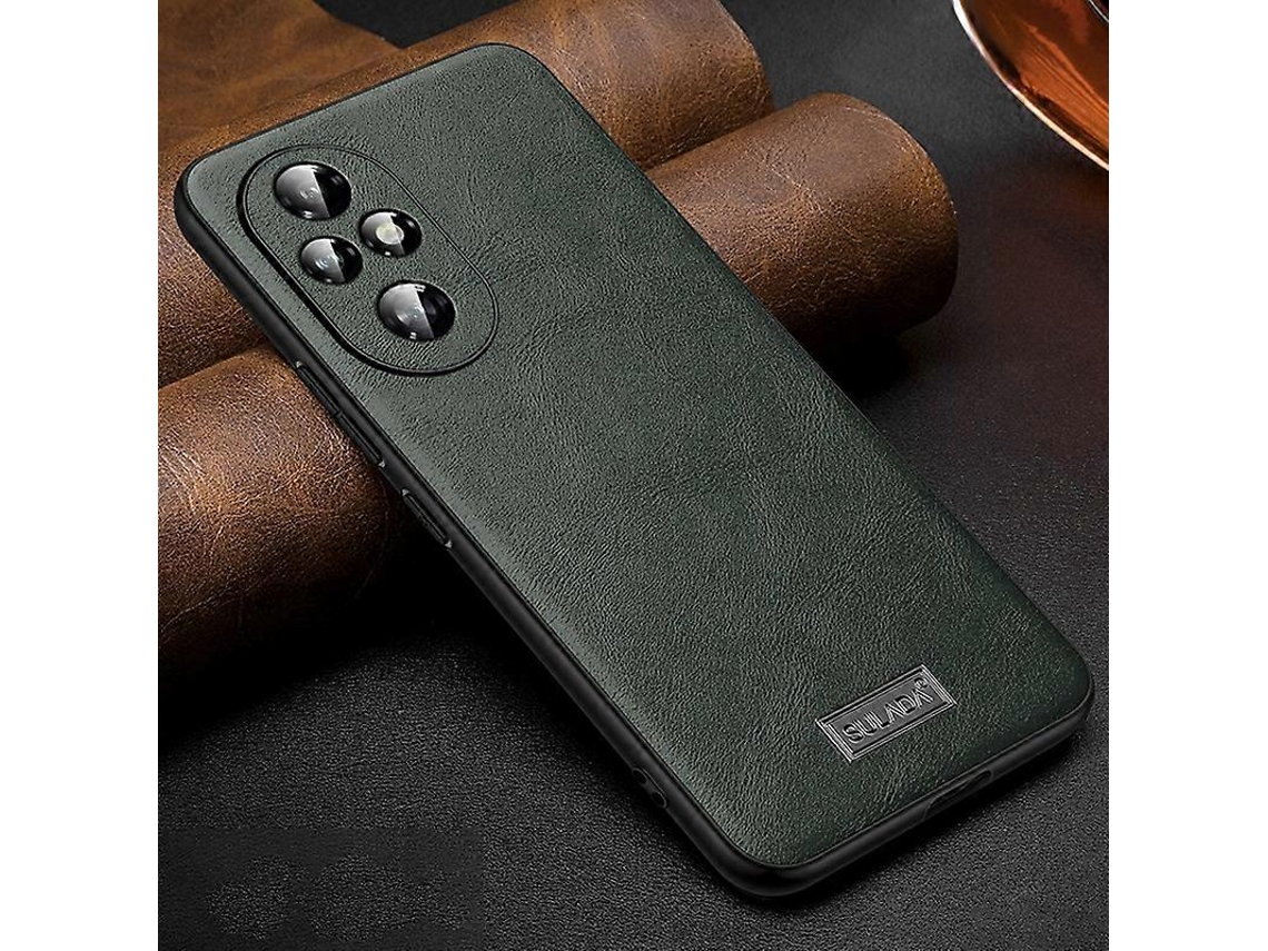 Capa De Celular Híbrida De Couro Tpu À Prova De Choque Sulada Feita À Mão