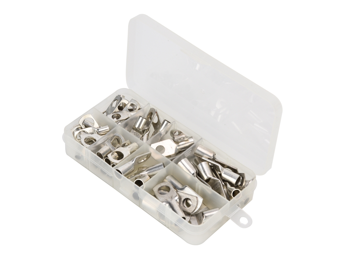 Kit Com 60 Conectores De Ligeiro De Cobre Enlatado, Variedade Sc6‑sc25 Para Terminais De Fio Elétrico