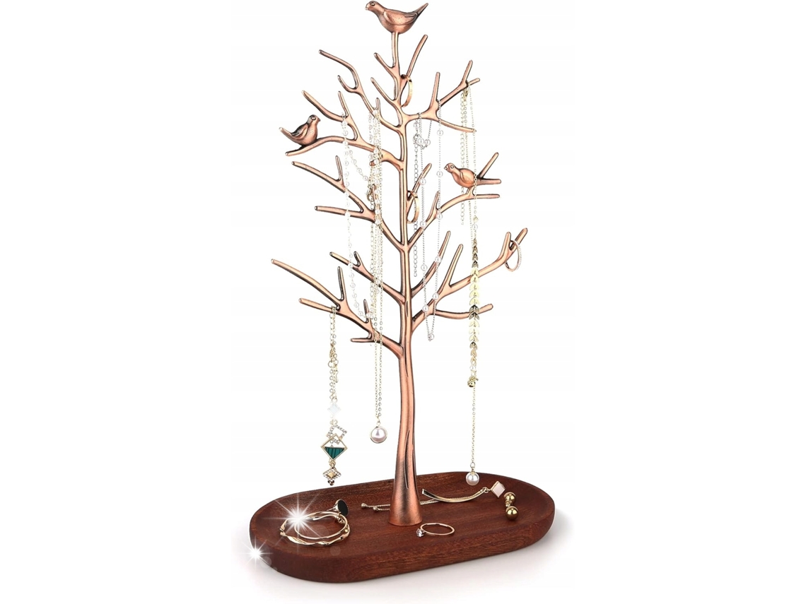 Suporte De Bijuterias Em Metal Design Bonito Bronze Medidas 18x8 5x29 5cm