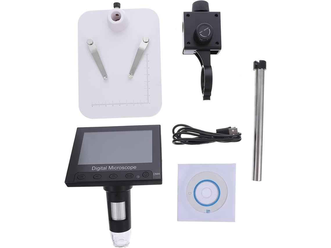 Microscópio Eletrônico Com Tela Digital De 4,3 Polegadas E Ampliação De 1000x.