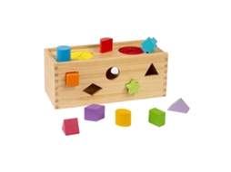 Caixa Misteriosa De Encaixe De Formas Em Madeira, Brinquedo Educativo Certificado Fsc. Bigjigs